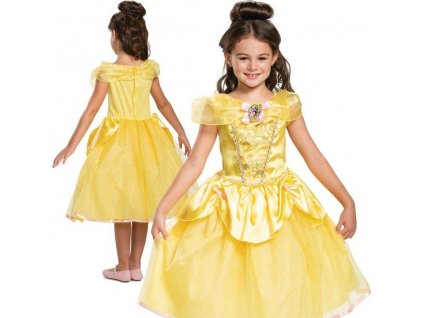Kostým Belle Deluxe - Princezná (licencia), veľkosť S (5-6 rokov)