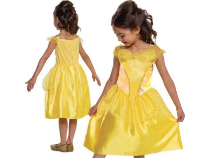 Kostým Belle Basic Plus - Princezna (licence), velikost M (7-8 let)