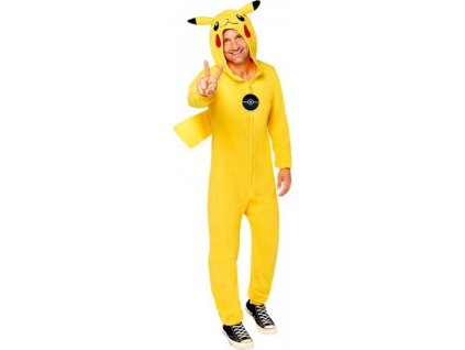 Kostým Pokemon Pikachu Suit Adult Plus pre dospelých