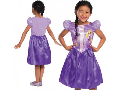 Základní kostým Rapunzel - Tangled Princess (licence), velikost M (7-8 let)