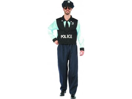 Kostým pro dospělé "Policista", velikost 52