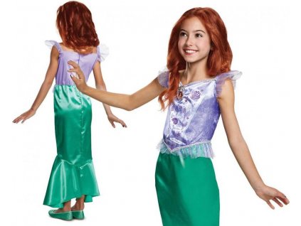 Kostým Ariel Classic - Princezna Malá mořská víla (licence), velikost M (7-8 let)