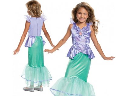 Kostým Ariel Deluxe - Little Mermaid Princess (licencia), veľkosť M (7-8 rokov)