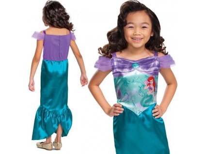 Základný kostým Ariel - Princezná Malá morská víla (licencia), veľkosť M (7-8 rokov)