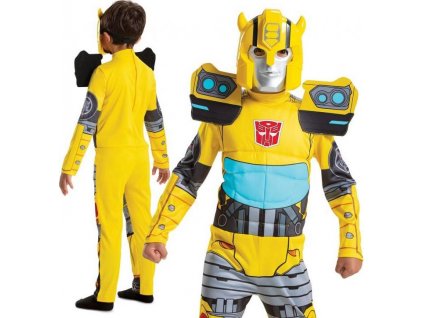 Efektný kostým Bumblebee - Transformers (licencie), veľkosť M (7-8 rokov)
