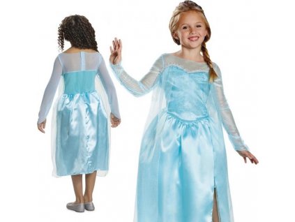 Kostým Elsa Classic - Frozen (licence), velikost S (5-6 let)