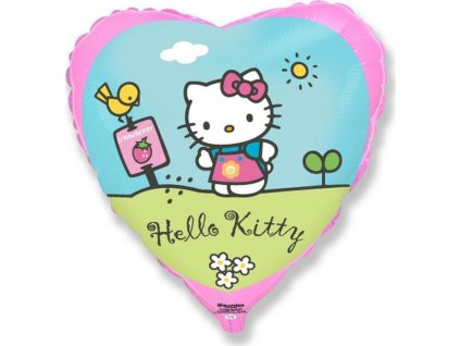 Fóliový balónek 18" FX - "Hello Kitty na zahradě
