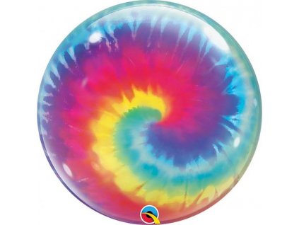 22" fóliový balónek QL Bubble Tie Dye Swirls
