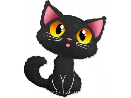 24" fóliový balónek FX - Černá kočka