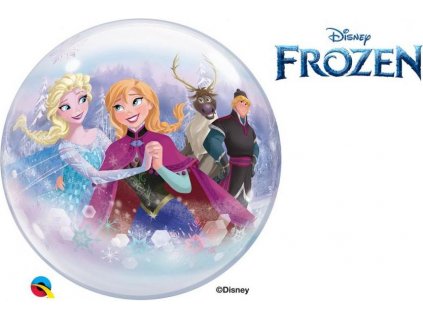 Fóliový balónik 22" QL Bubble Capacity "Frozen Characters