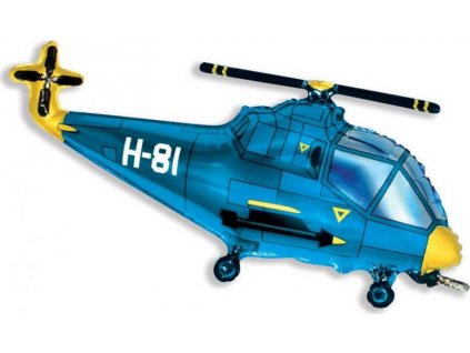 Fóliový balónek 24" FX - "Helicopter" (modrý)