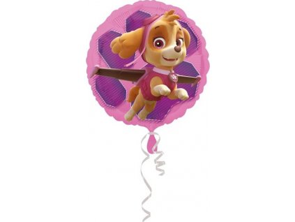 Fóliový balónek 18" CIR - "Tlapková patrola Pink Skye & Everest