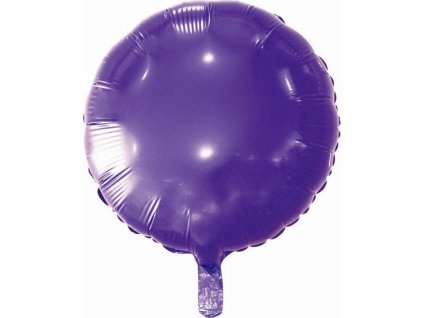 Balónek fóliový "Kulatý", fialový, 18" KK