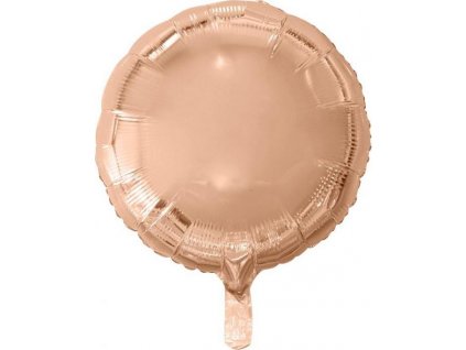 Fóliový balónek "Kulatý", růžový a zlatý, 18" KK