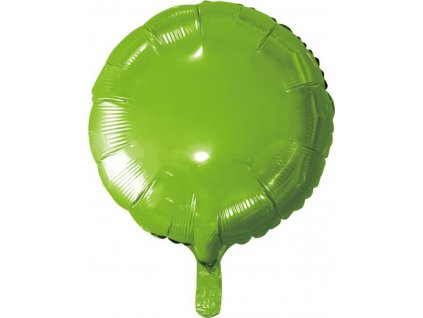 Balónik fóliový "Okrúhly", zelený, 18" KK