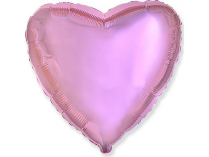 Fóliový balónek 18" FX - "Heart" (velmi světle růžový)