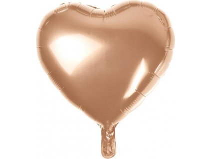 B&C fóliový balónek "Heart", růžový a zlatý, 18