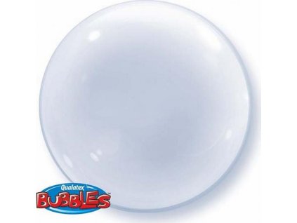 Fóliový balónek 24" QL Bubble Deco "Transparent" ST ASSORT