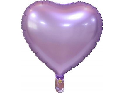 Balónik fóliový "Srdce", matný, lila, 18