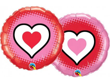 Fóliový balónek 18" QL CIR - Only Hearts