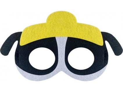 Plstená maska Psie brigády - Stavebný náčelník, 18x11 cm