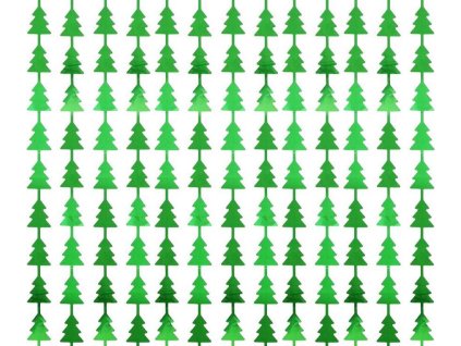 Závěs na vánoční stromeček, zelený, 100x200 cm