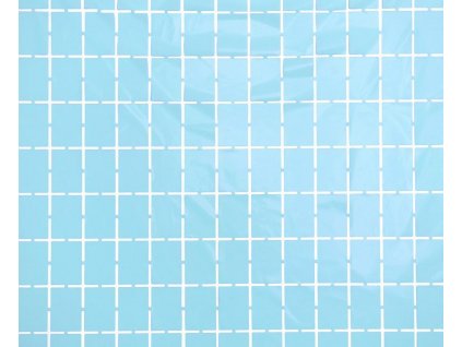 Čtvercový závěs, pastelově světle modrý, 100x200 cm