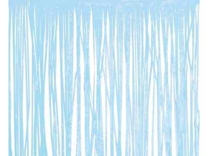 Pastelový světle modrý závěs, 100x200 cm