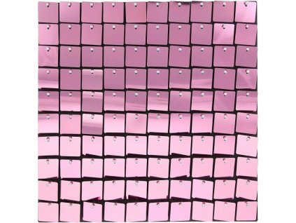 Ružový dekoratívny panel, čierny podklad, 30x30 cm/ 100 štvorcov