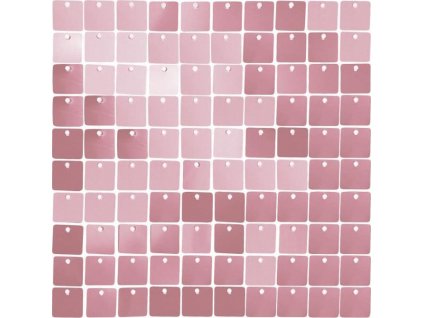 Ružový dekoratívny panel, transparentné pozadie, 30x30 cm/ 100 štvorcov
