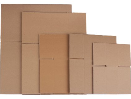 Kartónová krabica sada - mix piatich veľkostí