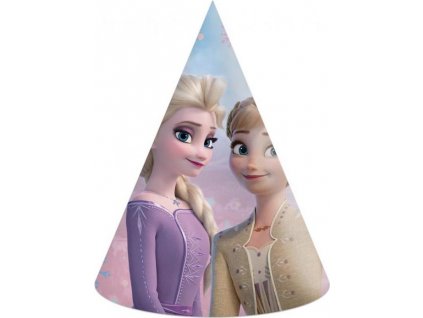Papierové čiapky "Frozen 2: Wind Spirit", 6 ks.