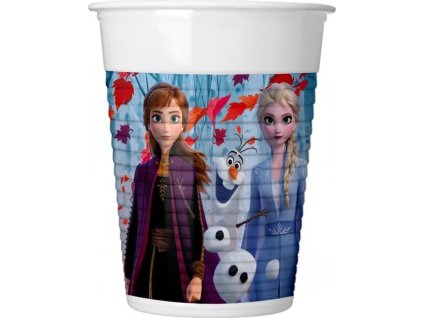 Plastové kelímky (WM) Frozen 2 (Disney), 200 ml, 8 ks (štítek SUP)