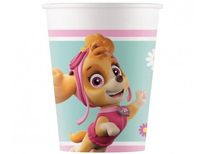 Papierové tégliky (WM) Paw Patrol Skye & Everest Nickelodeon, 200 ml, 8 ks (štítok SUP)