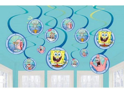 Deco SpongeBob špirálky, 12 ks.