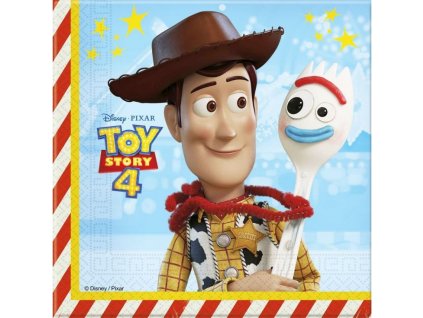 Toy Story 4 papierové obrúsky, 33x33 cm, 20 ks.