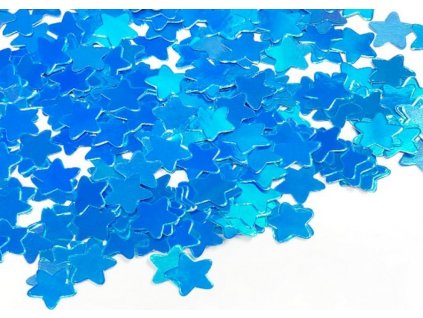 Papierové konfety Stars, modré, 12g
