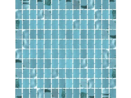 Záves B&C Square, metalická tyrkysová, 100x200 cm