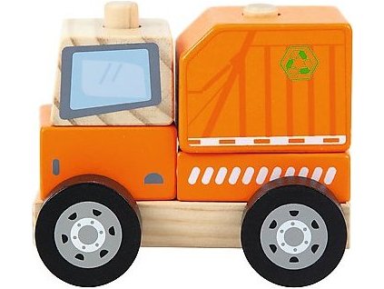 TREFL Drevené smetiarske auto