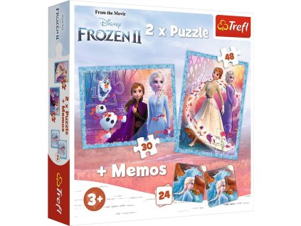 TREFL 2v1 puzzle MEMOS - Princezné vo svojej krajine