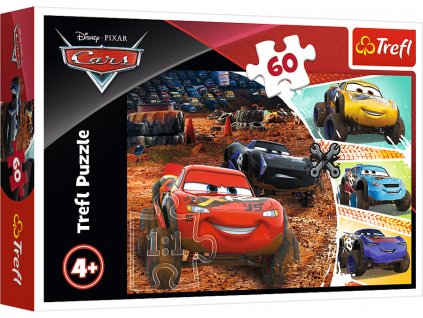 TREFL Puzzle Disney Cars Blesk McQueen s přáteli, 60 dílků