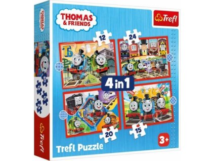 TREFL Puzzle Mašinka Tomáš 4v1