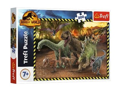 TREFL Puzzle Jurský svět dinosaurů 200 dílků