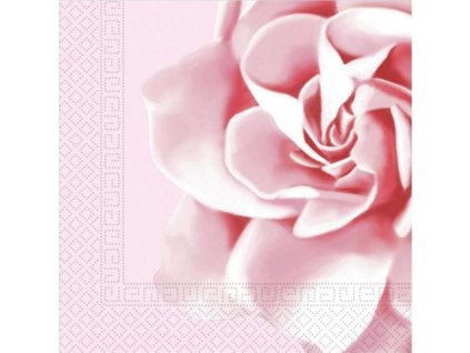 Papierové obrúsky Pink Rose Decorata Party, rozmer 33 x 33 cm, 20 ks.