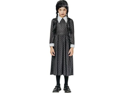 Kostým Gotická školačka pro děti (puntíkaté šaty), velikost 130/140 cm