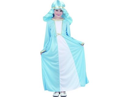 Detský kostým "Mária" (šaty, pokrývka hlavy), veľkosť 120/130 cm, KK