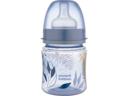 CANPOL EasyStart antikoliková fľaša 120ml ZLATO MODRÁ
