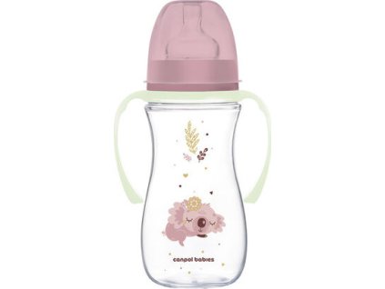 Canpol babies Antikoliková lahev EasyStart SLEEPY KOALA 300ml růžová