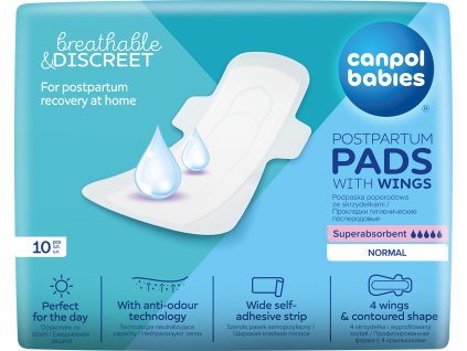 CANPOL babies Popôrodné vložky s krídelkami denné 10ks