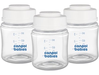 CANPOL babies Sada lahví na skladování mléka 3x120ml